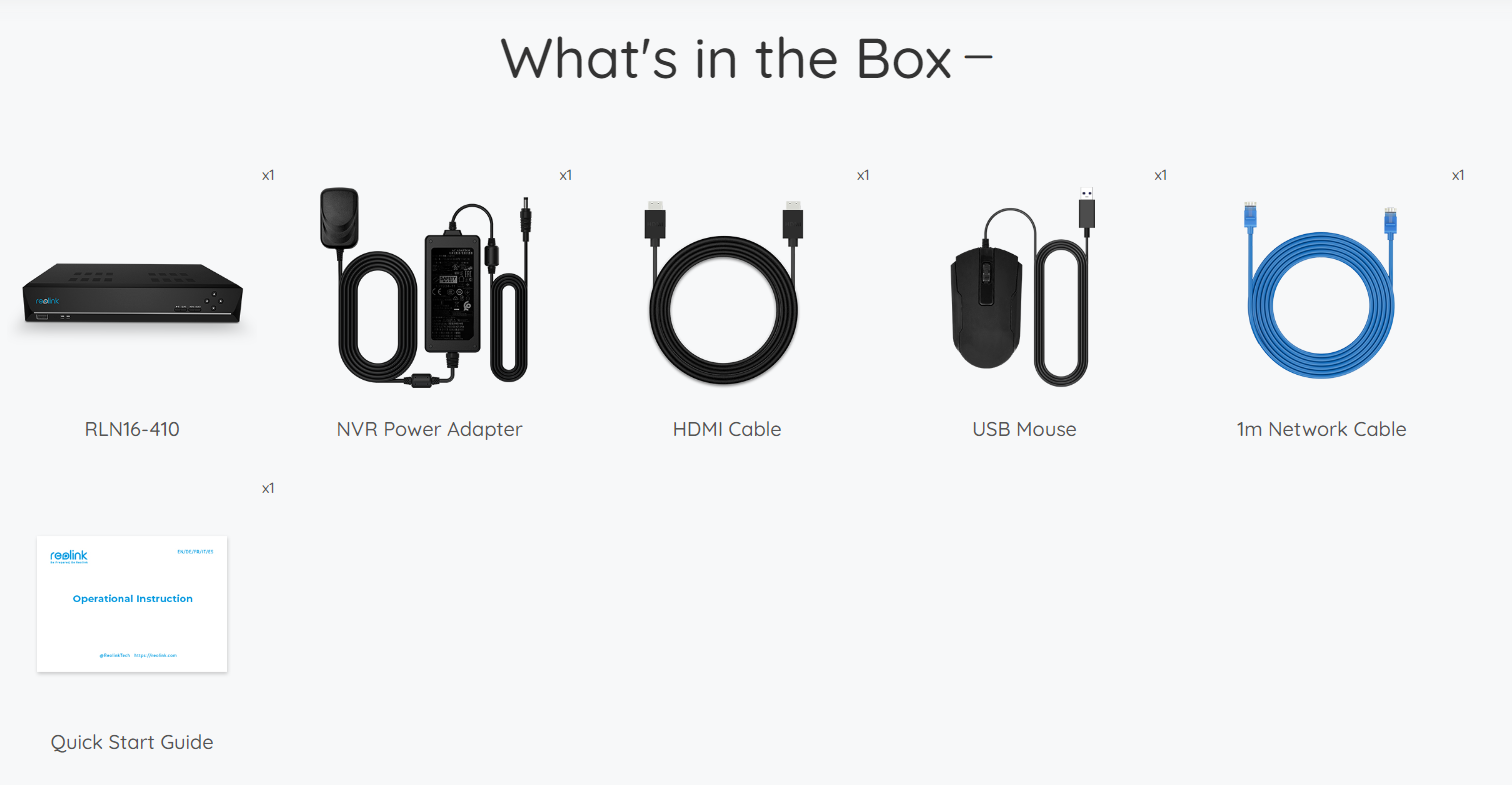 what s in the box rln16-410