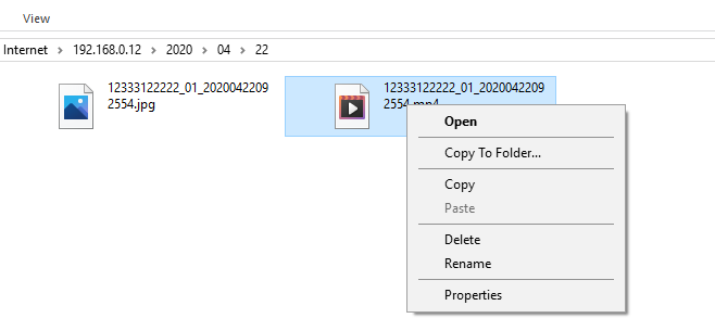 right click the file