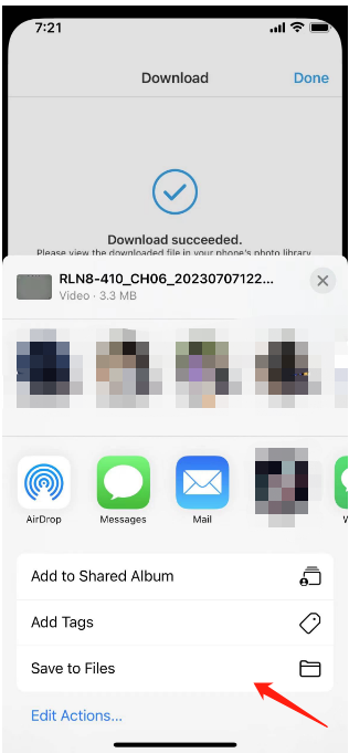 File on iphone