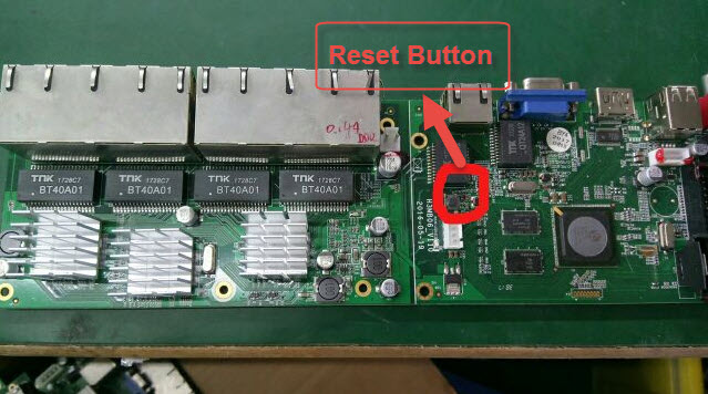 Reset Button of 16-Channel NVR