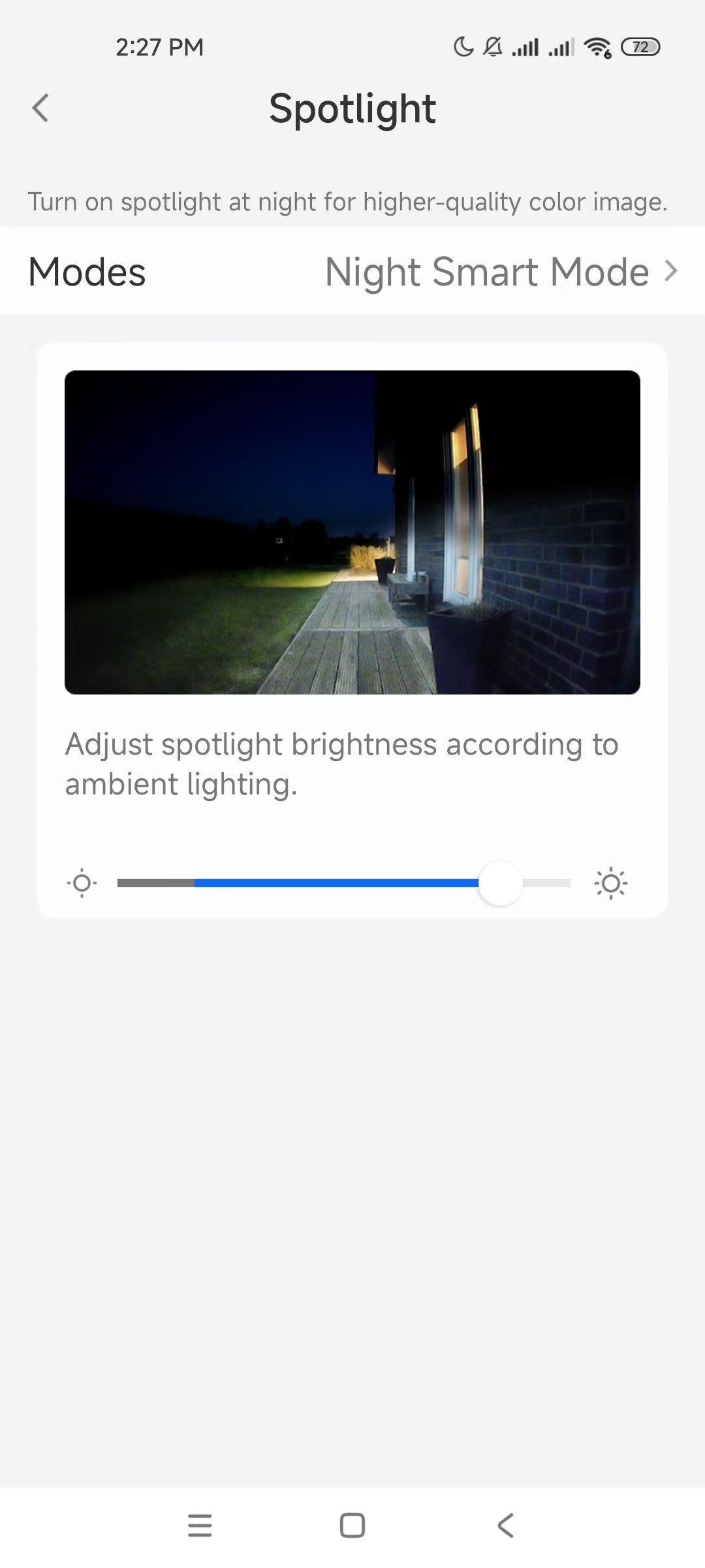 spotlight settings