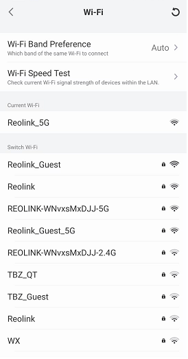 reolink wifi speed test