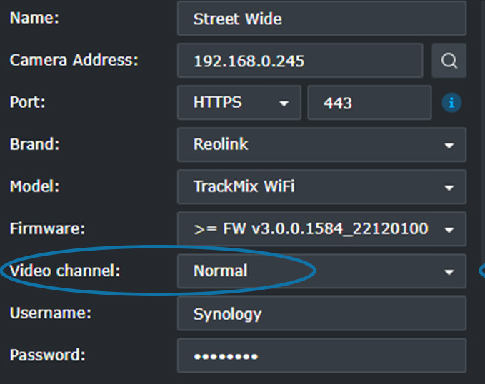 synology trackmix wide lens