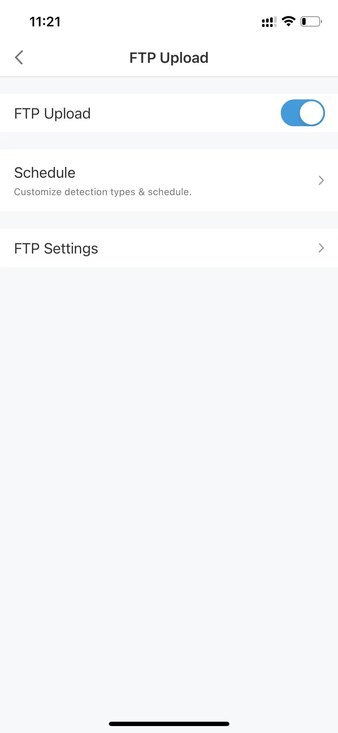 Enable FTP upload