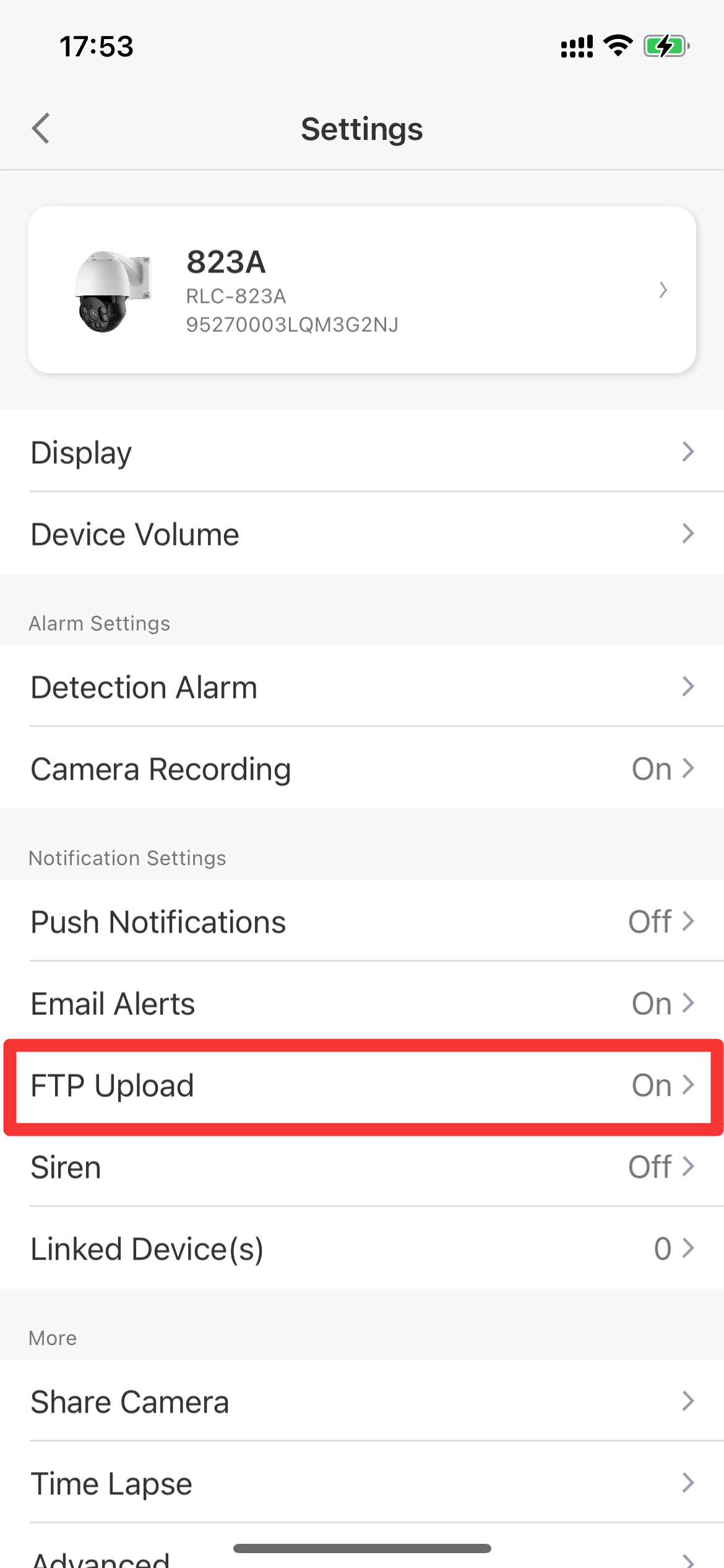 tap ftp upload