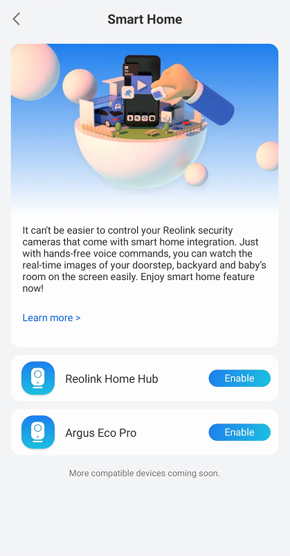 enable home hub smart home