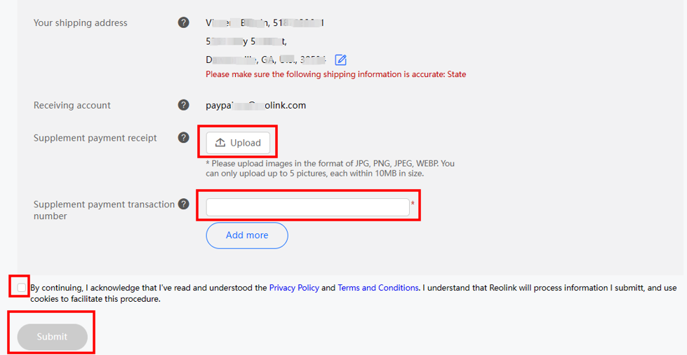 payment transation code