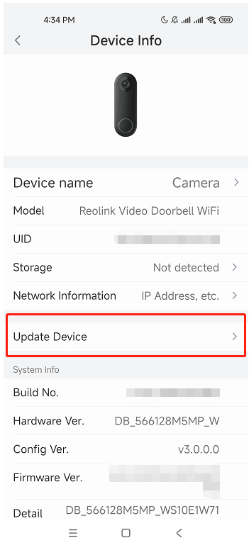 update device