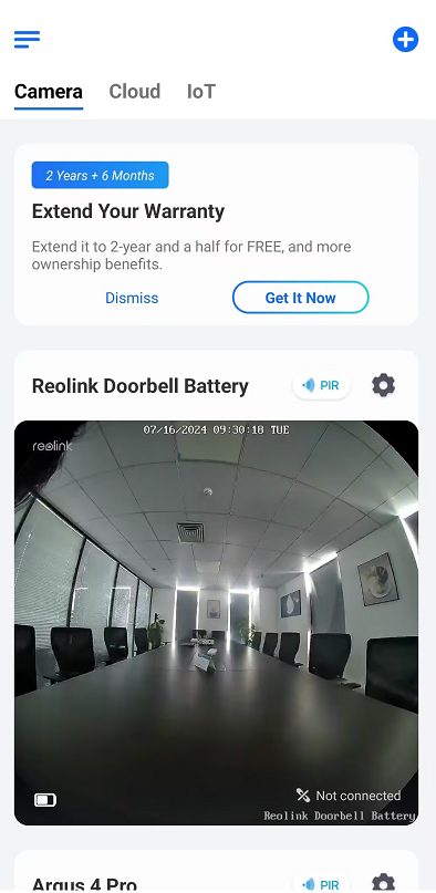 doorbell battery live view