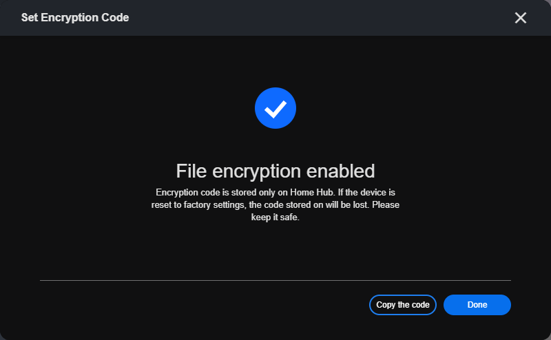 file encryption enabled new client