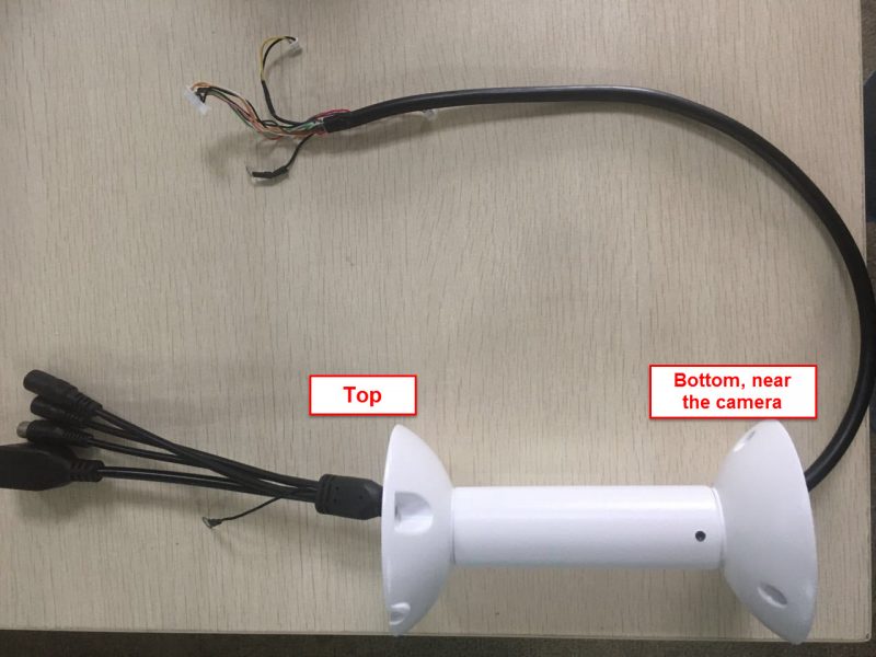 Pass the Cable through Vertical Bracket