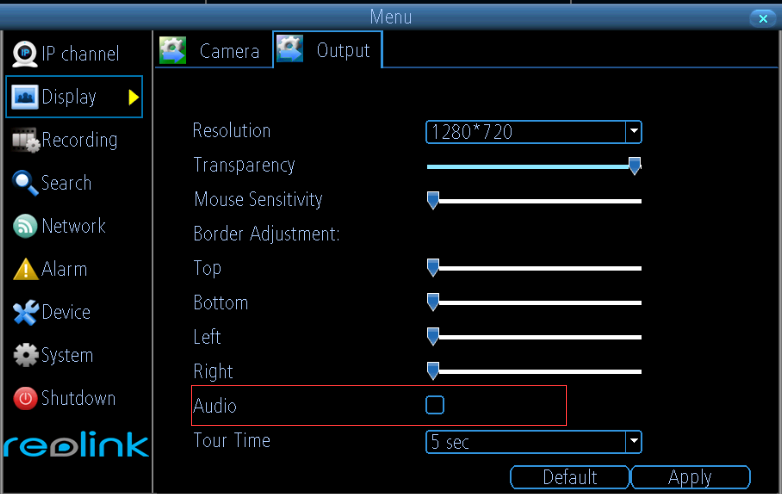 audio old ui