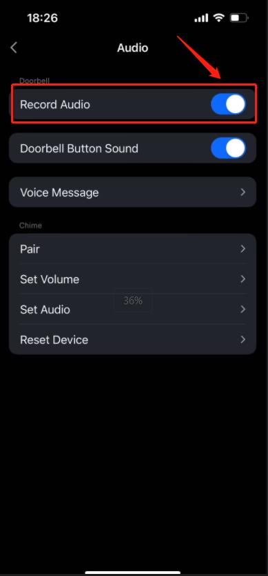 camera APP Audio enable