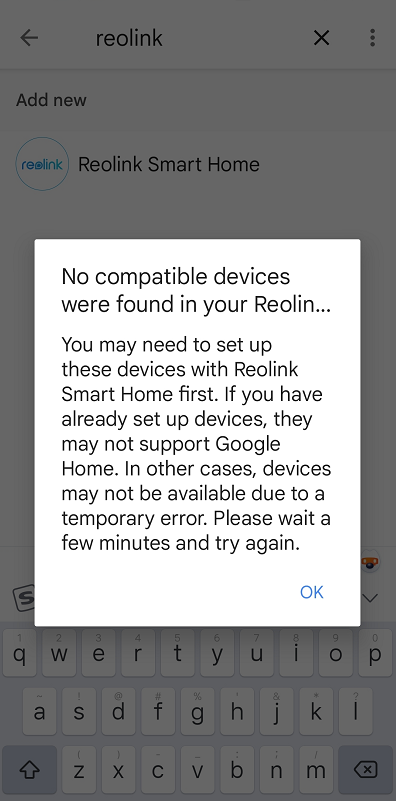 no compatible devices