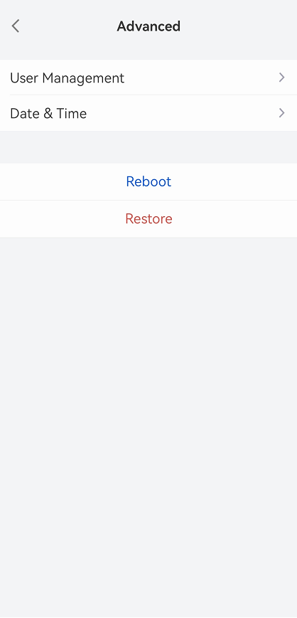 tap restore button