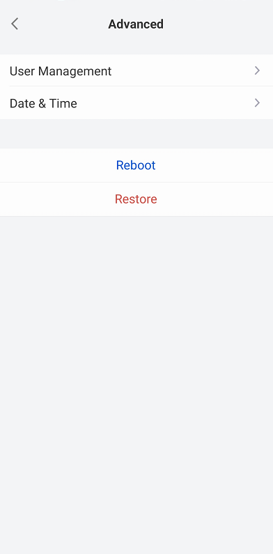 restore button