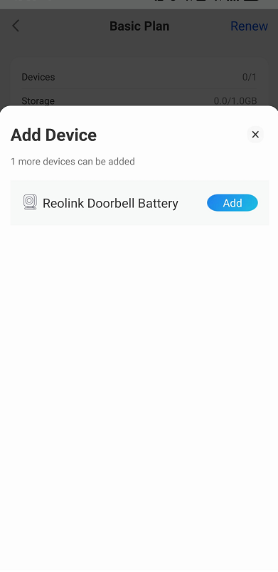 add the device