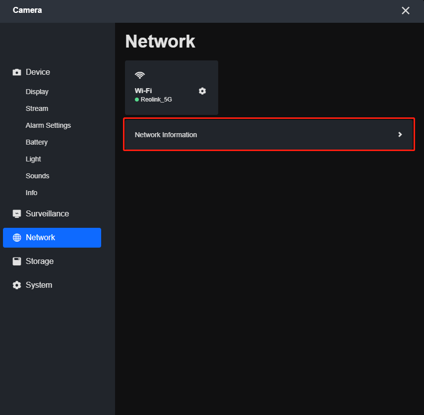 Network information small ED