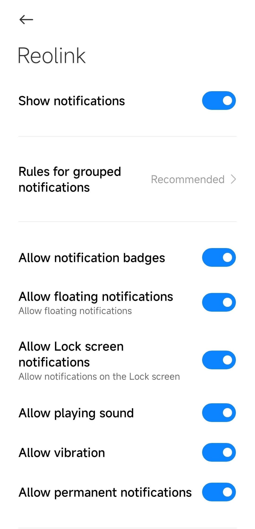 app notification