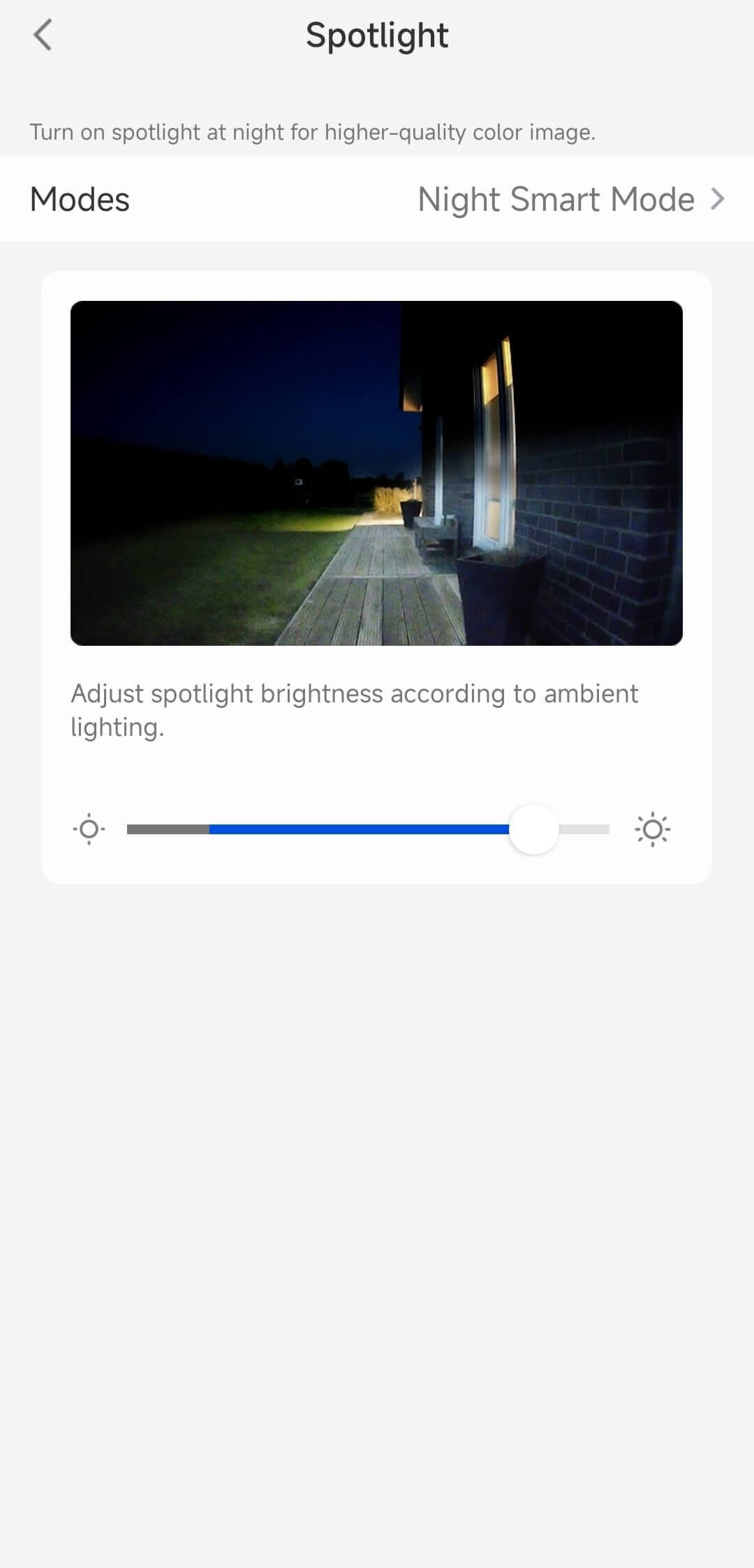 app spotlight  night smart mode