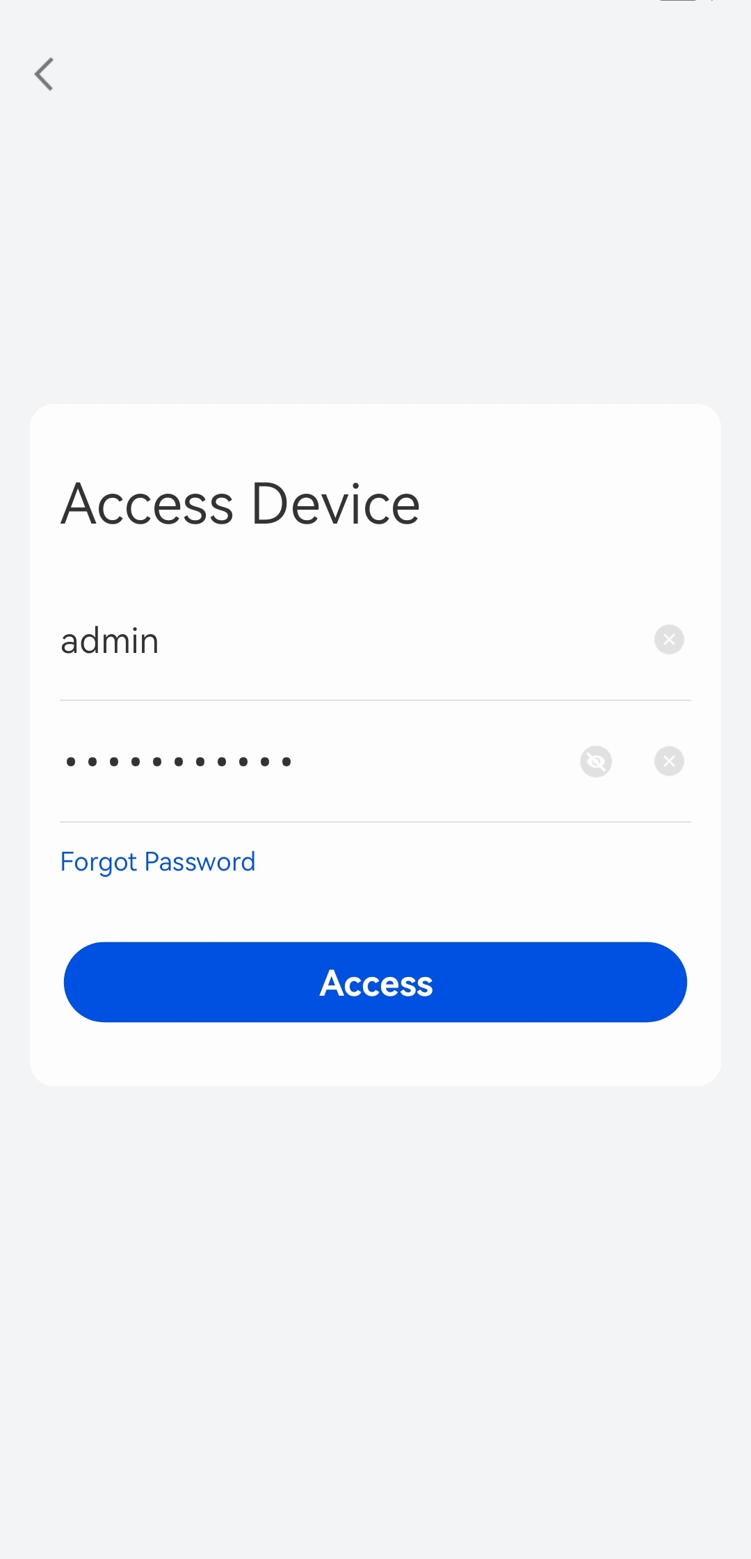 the App password