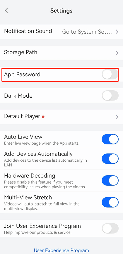 APP password