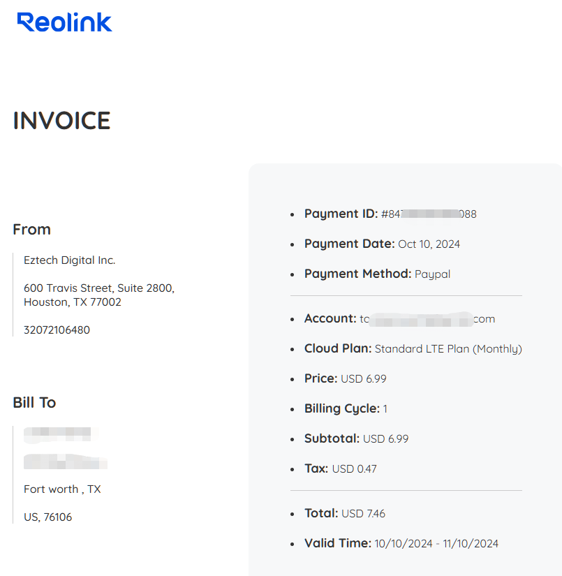 cloud invoice