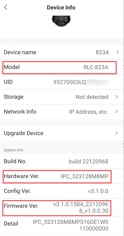 823A system info