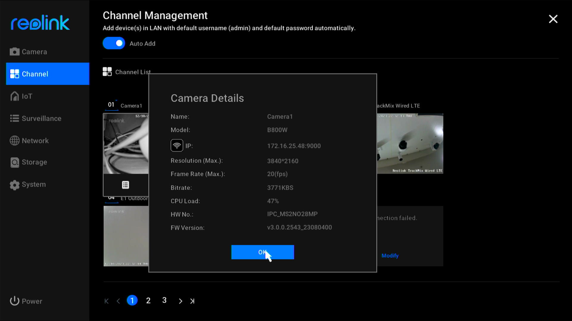 cam details