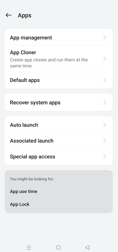 App management