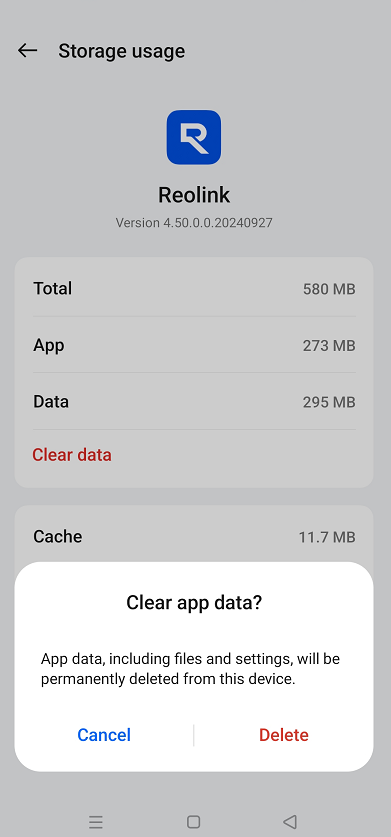 tap delete