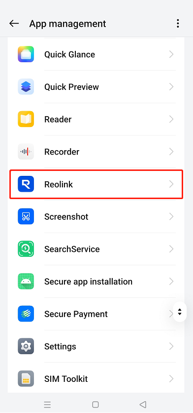 find the Reolink App