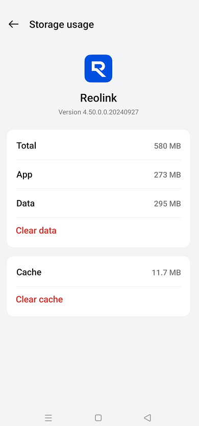 clear data
