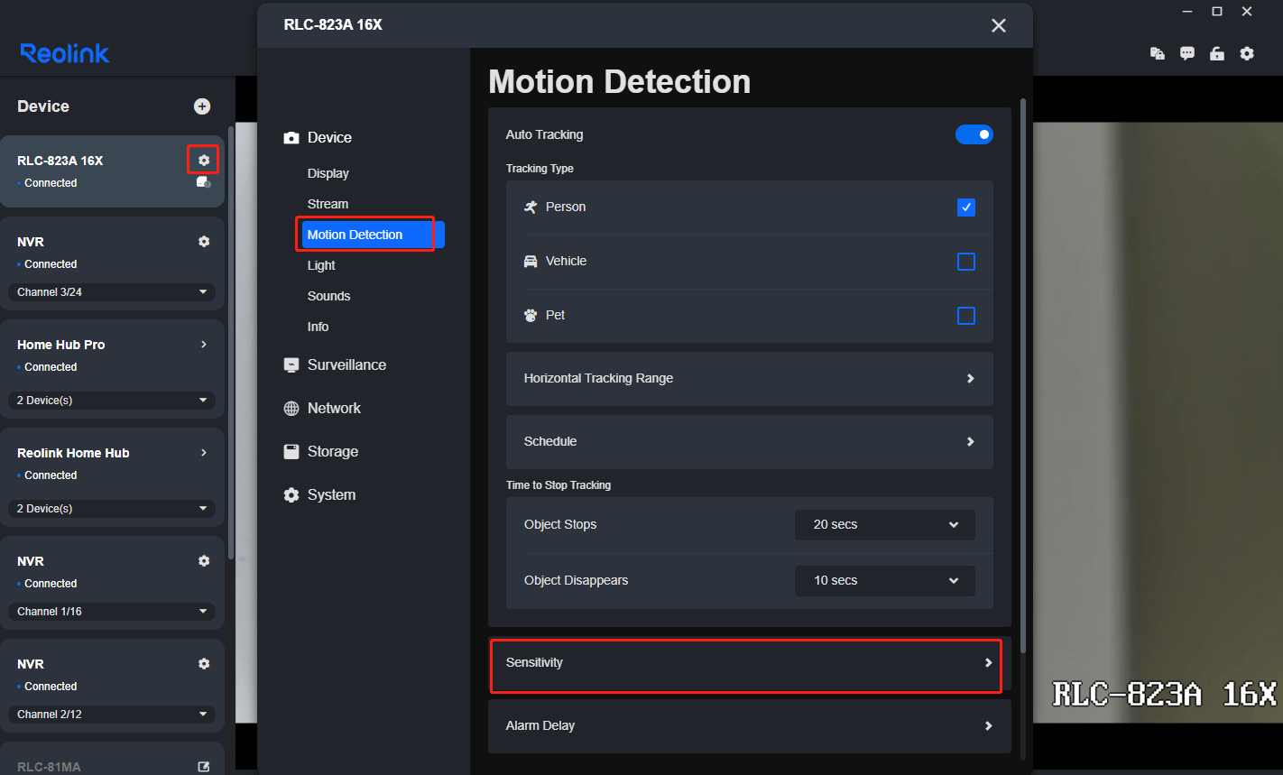 motion detection