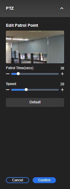 edit patrol time and speed second