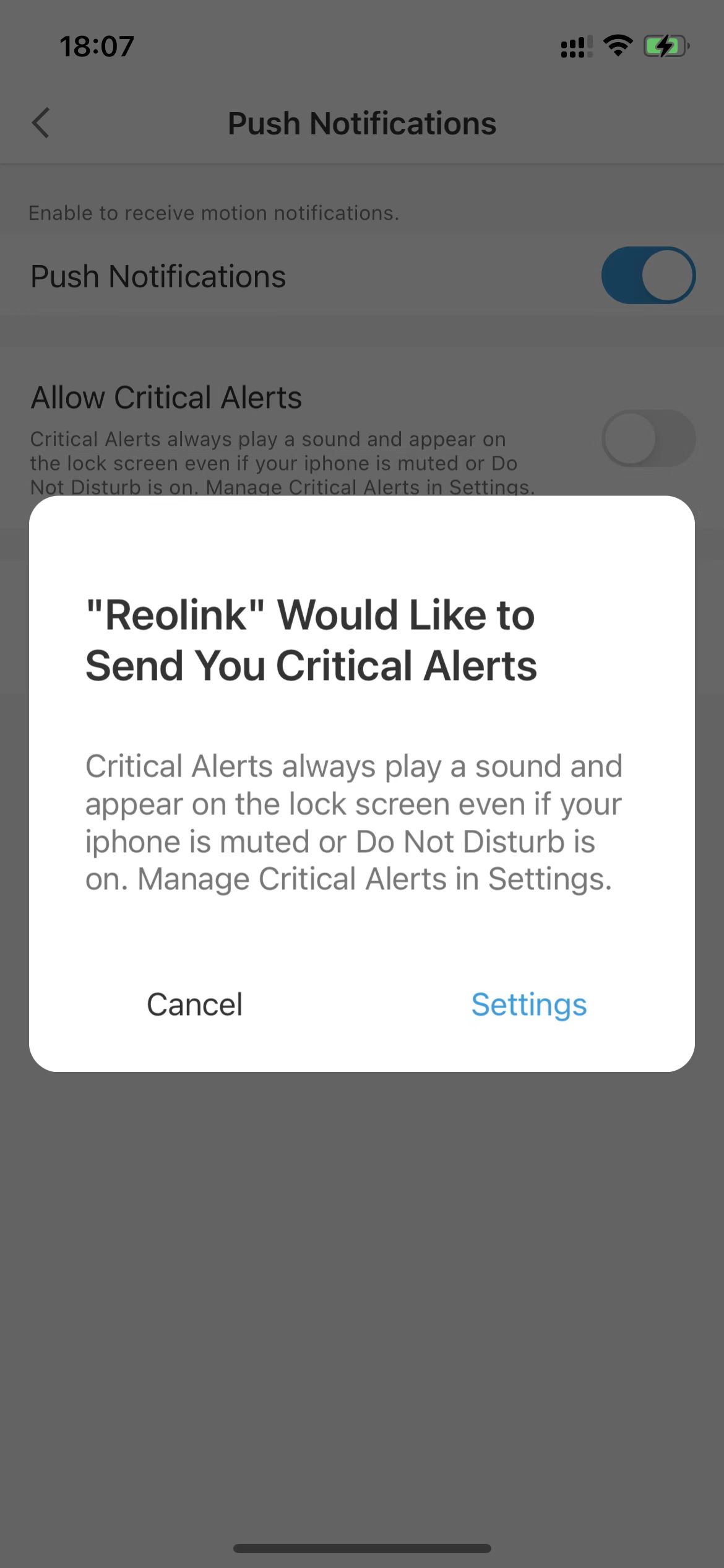 critical alerts