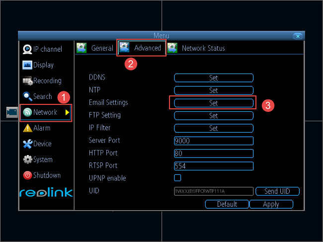 advanced network settings poe