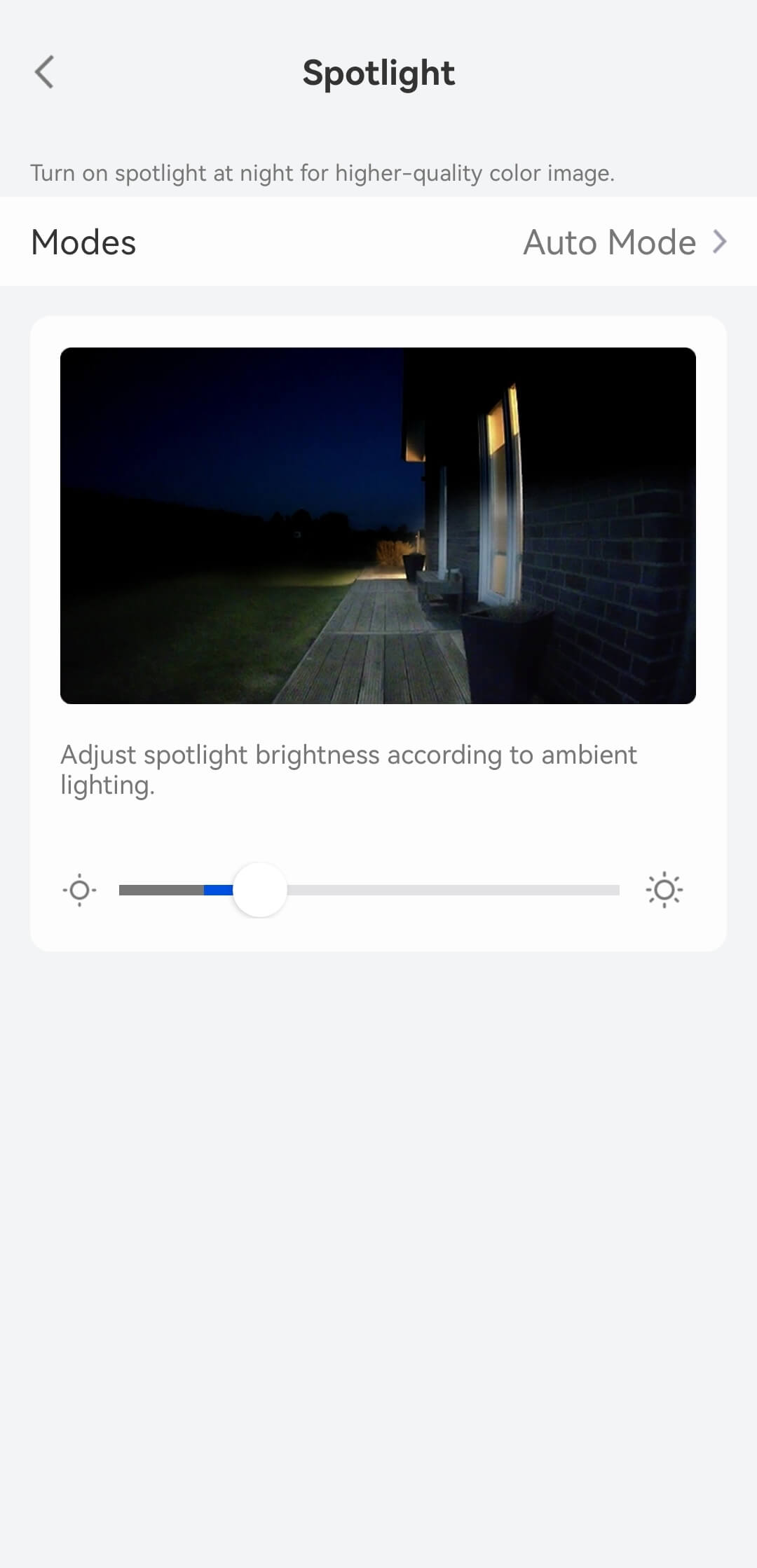 adjust spotlight brightness