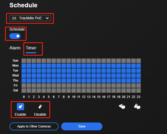 timer schedule