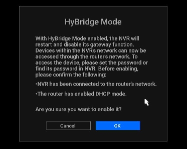 enable HyBridge Mode