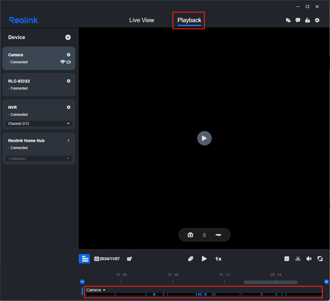 motion recording playback