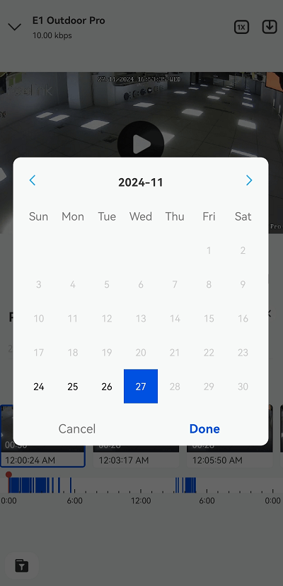 select a date