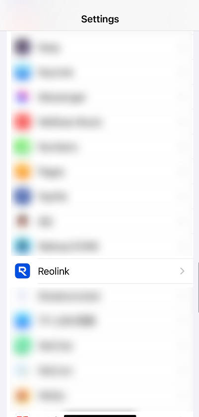 reolink ios setting