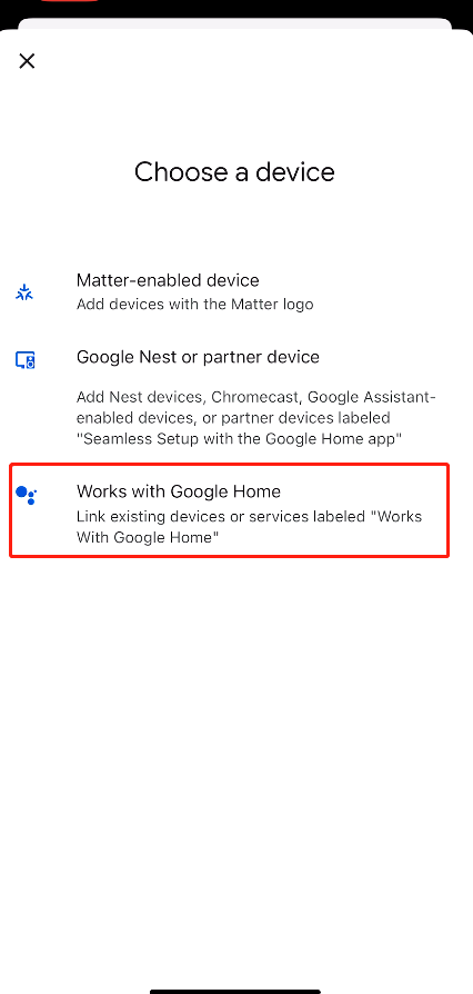 Works with Google Home