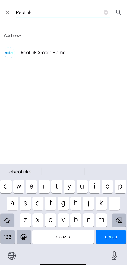 Search Reolink