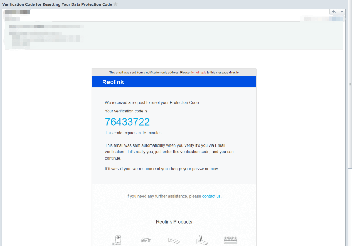 verification code