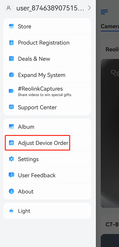 adjust device order