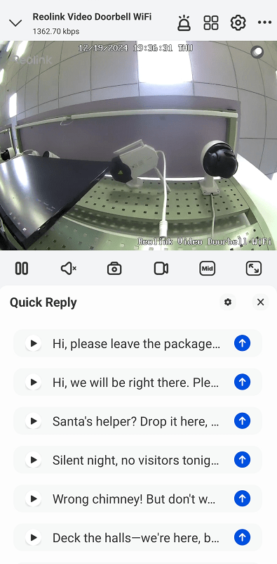 doorbell with reply