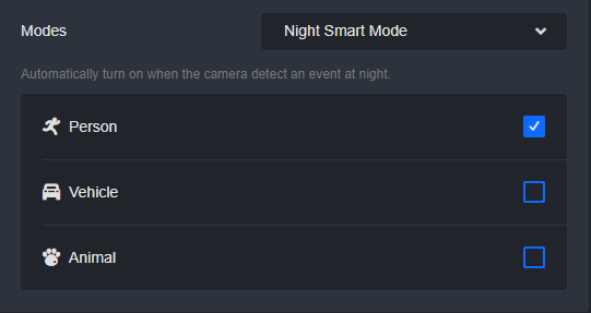 night smart mode