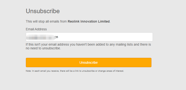 unsubscribe